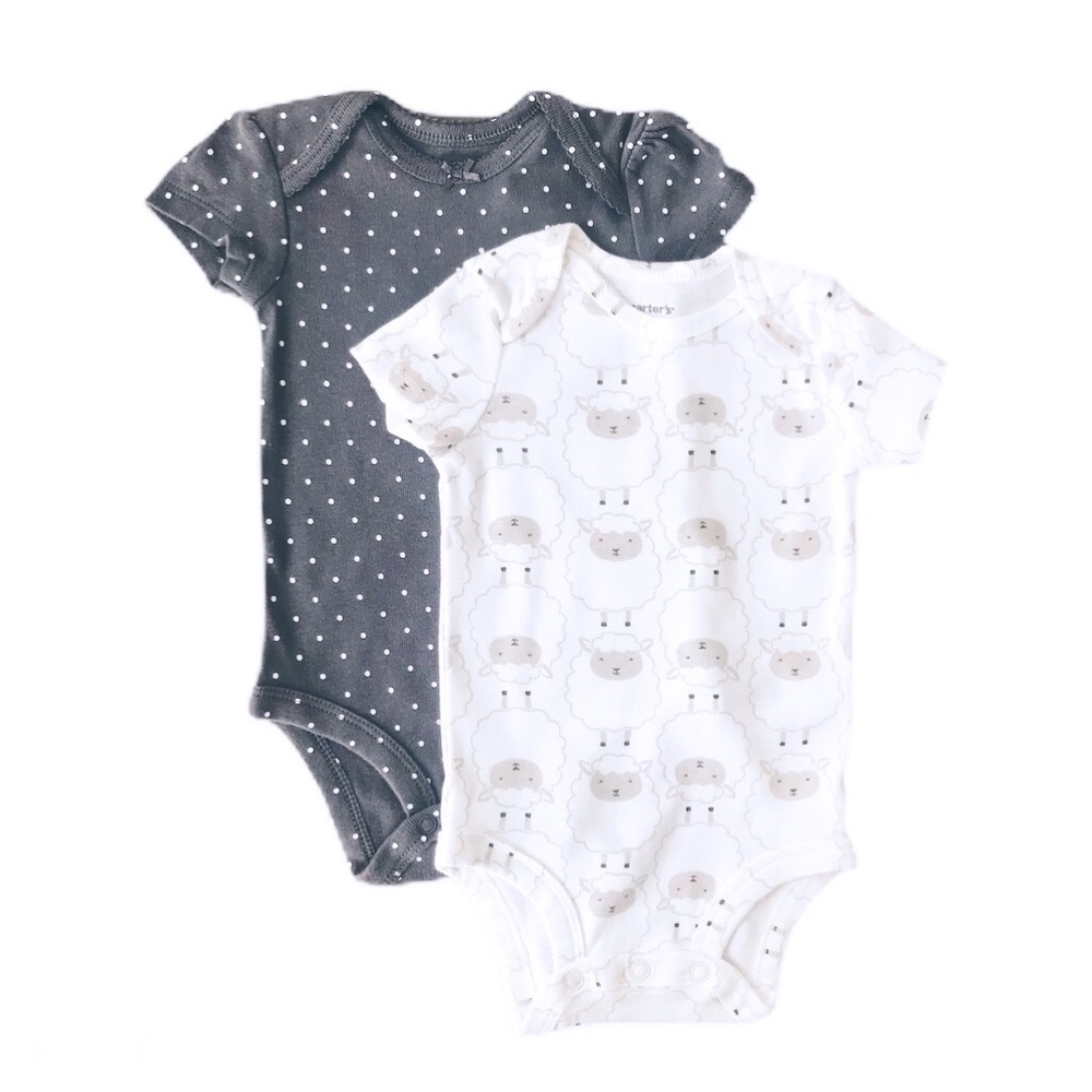 Set of 2 Carters 3 Month Onesies